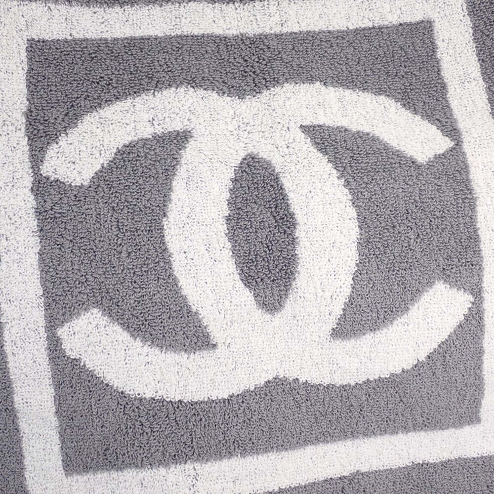 Pre-Loved Chanel CC Terry Cloth Sports Line Beach Tote - Picture 6 of 12